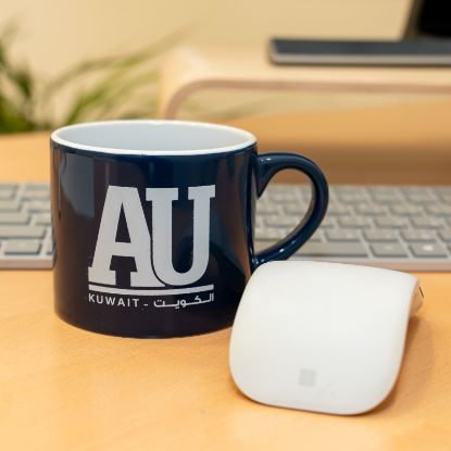 Picture of AU Navy blue branded mug