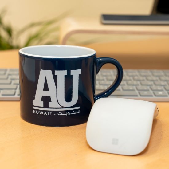 Picture of AU Navy blue branded mug
